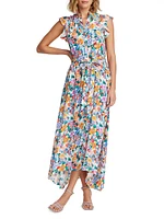 Sadie Silk-Blend Floral Maxi Dress