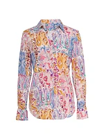 Gabriella Silk-Blend Paisley Shirt