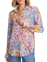 Gabriella Silk-Blend Paisley Shirt