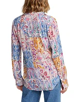 Gabriella Silk-Blend Paisley Shirt