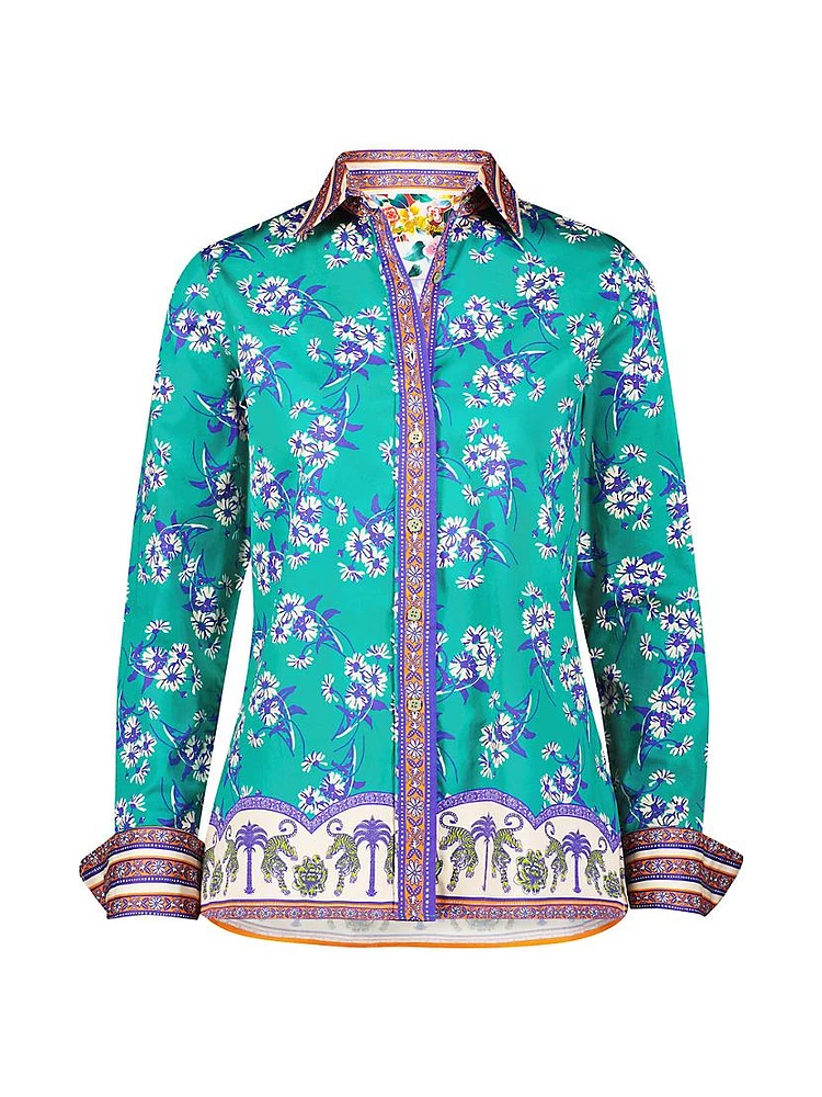 Priscilla Printed Cotton Shirt