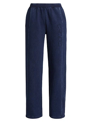 Express To Mars Origin Denim-Effect Fleece Sweatpants