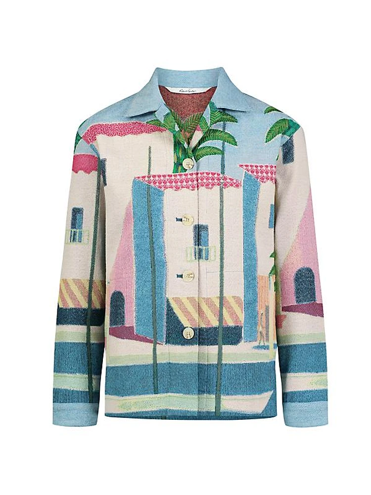 Camille Tropical Jacquard Jacket