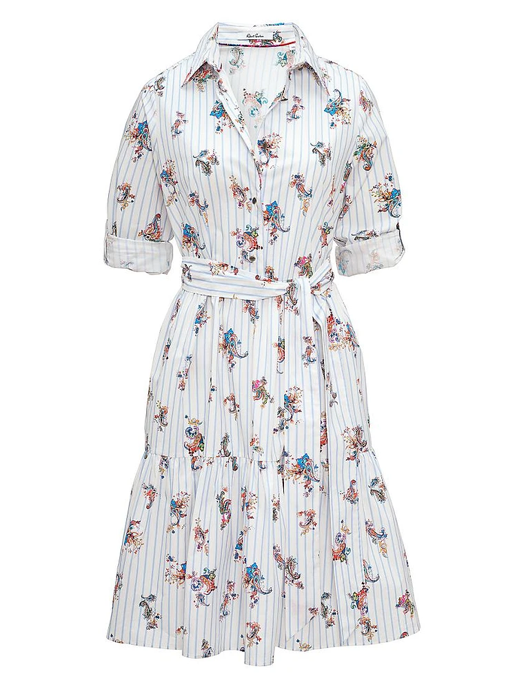 Paloma Belted Cotton Shirtdress