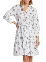 Paloma Belted Cotton Shirtdress