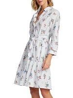 Paloma Belted Cotton Shirtdress