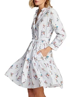 Paloma Belted Cotton Shirtdress