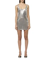 Chain Mail Scoopneck Minidress