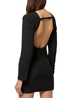 Lara Merino Wool Backless Shift Dress