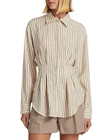 Eritrea Striped Linen Shirt