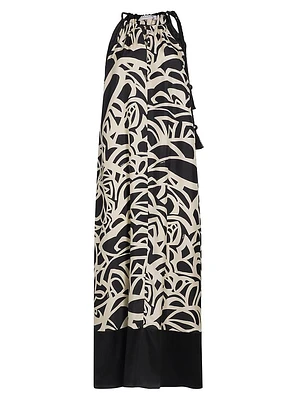 Licenza Printed Silk Tent Dress