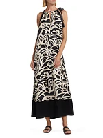 Licenza Printed Silk Tent Dress