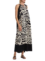 Licenza Printed Silk Tent Dress