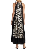 Licenza Printed Silk Tent Dress