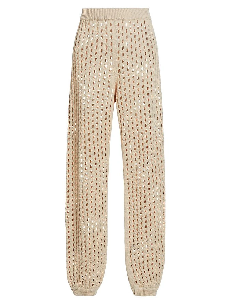 Cecina Crochet Jogger Pants