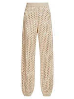 Cecina Crochet Jogger Pants