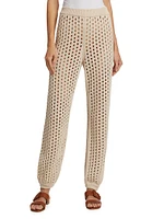 Cecina Crochet Jogger Pants