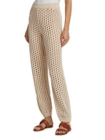 Cecina Crochet Jogger Pants