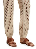 Cecina Crochet Jogger Pants