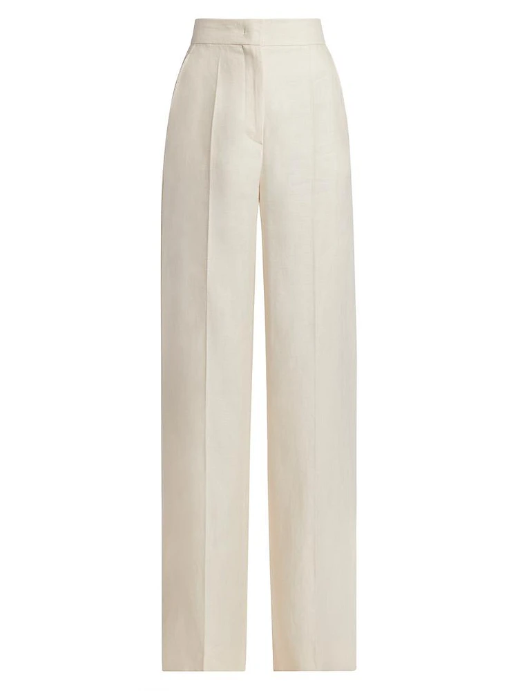 Hangar Linen Wide-Leg Trousers