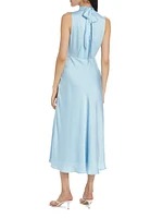 The Whisk Me Away Satin Midi-Dress