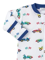 Baby Boy's Racecar Print Footie