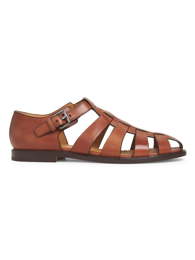 Fisherman 3 Caged Leather Sandals