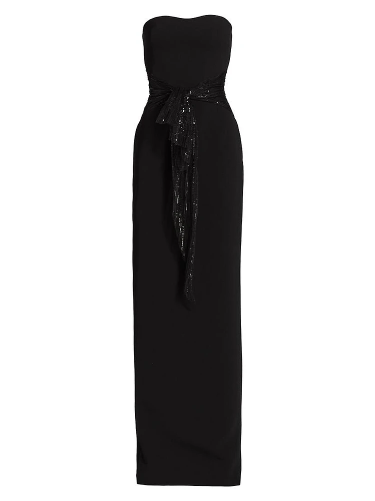 Audrey Strapless Column Gown