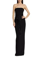 Audrey Strapless Column Gown