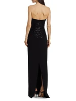 Audrey Strapless Column Gown