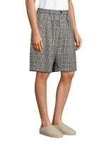 Checked Wool-Blend Bermuda Shorts