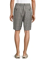 Checked Wool-Blend Bermuda Shorts