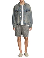 Checked Wool-Blend Bermuda Shorts