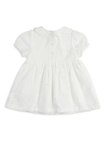 Baby Girl's Petit Lem Eyelet Dress & Tights Set