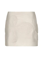 Brouhaha Embroidered Miniskirt