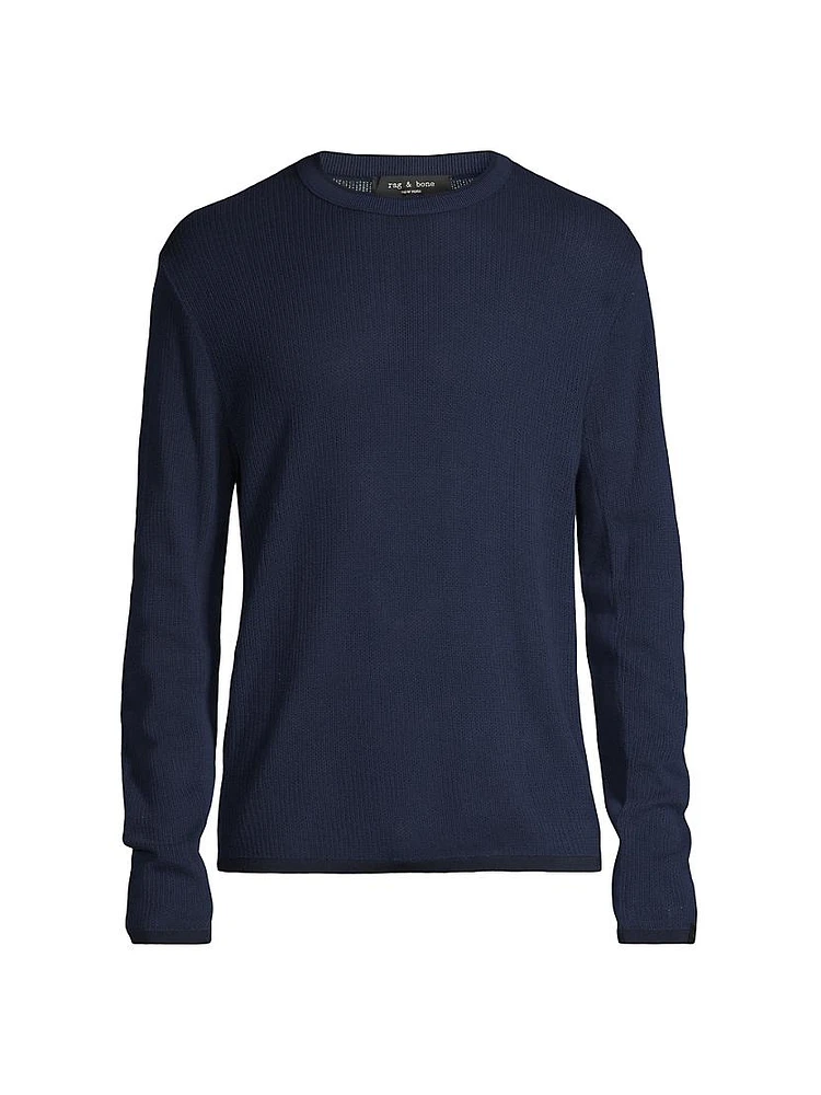 Harvey Cotton-Blend Crewneck Sweater