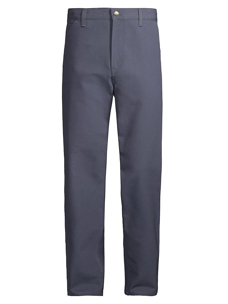 Cotton Straight-Leg Pants