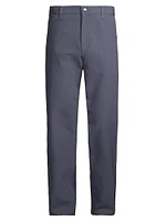 Cotton Straight-Leg Pants