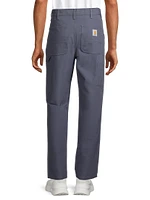 Cotton Straight-Leg Pants