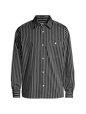 Ligety Striped Cotton Button-Front Shirt