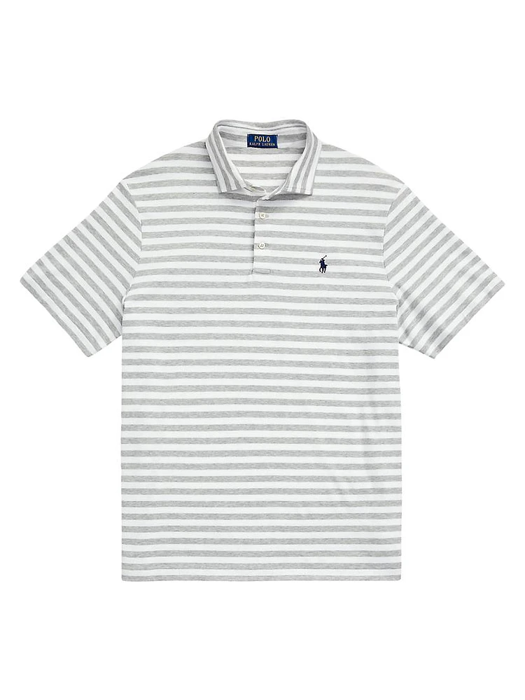 Striped Cotton Polo Shirt