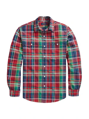 Plaid Classic Oxford Sport Shirt