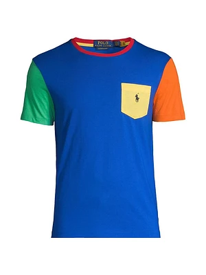 Colorblocked Cotton T-Shirt