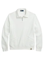 Half-Zip Rugby Polo Sweatshirt