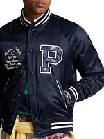 Patchwork Cotton-Blend Bomber Jacket