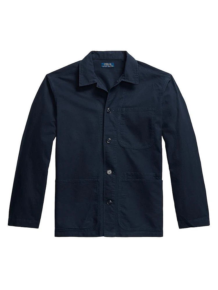 Cotton Button-Front Shirt