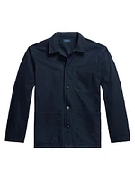 Cotton Button-Front Shirt