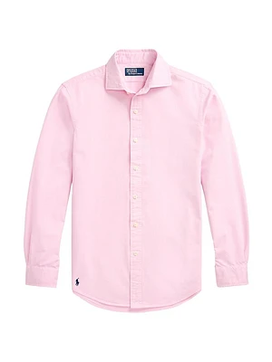 Cotton Button-Front Shirt