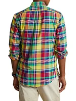 Plaid Cotton Relaxed-Fit Button-Down Shirt