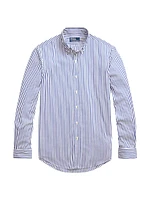 Striped Cotton Button-Down Shirt